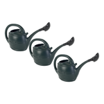Ward 5L Watering Can Smooth Flow Ergonomic Handle with Rose Head Dark Green Water for Gardening
