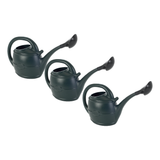 Ward 5L Watering Can Smooth Flow Ergonomic Handle with Rose Head Dark Green Water for Gardening