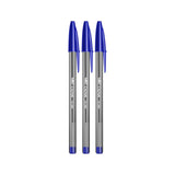 BIC Cristal Medium BallPoint Pens Smudge-free 1.0MM Biros Blue Pen Office