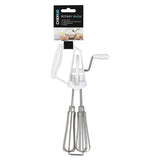 Rotary Hand Whisk Manual Mixer Beater Blender Cakes Eggs Sauces Easy Control