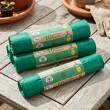 GARDEN WASTE TIE HANDLE SACK BAGS EXTRA STRONG GARDEN GREEN RUBBISH BIN BAG 50L
