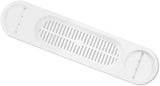 Supreme Pure White Plastic Bath Shower Rack with 3 Compartments for Soap etc