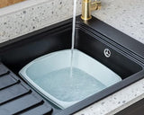 Addis Large Washing Up Bowl 9.5L Capacity, Blue Haze– Durable Plastic Kitchen Sink Bowl, Spacious Dishwashing Basin for Cleaning Dishes & Food Prep