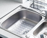 Addis Transparent Sink Mat | Clear Anti-Slip Kitchen Sink Protector Grid | Scratch-Resistant Soft Plastic Washing Up Cushion Pad