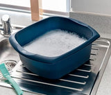 Addis Large Washing Up Bowl 9.5L Capacity, Ink Blue – Durable Plastic Kitchen Sink Bowl, Spacious Dishwashing Basin for Cleaning Dishes & Food Prep