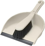 Addis Dustpan & Soft Brush Set – Linen Cream | Compact Cleaning Set
