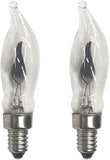 Premier RF7 2 X Spare Christmas Candle Flicker Bulb Lamp Clear New