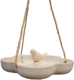 Earthy Sustainable Hanging Bamboo Bird Bath
