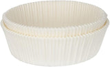 Caroline Tin Liners Loaf Liners Round Rectangular Non-Stick Siliconised Greaseproof Paper for Baking Cakes, Pies, Tarts, Round Air Fryer Liner, Made in The UK, White Various Sizes:50 Pack, 1lb - 2lb