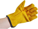 Kingfisher  Gold Men's Bramble Gardening Gloves Heavy Duty One Size - Yellow