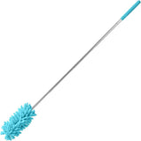 Fackelmann Telescopic Duster, Small, Function Head 12.5x6cm, Handle Maximum 63cm, Total Length 75.5cm, Soft Microfibre Material with Plastic Handle, Pink Blue or Green