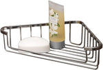 SupaHome Chrome Bathroom Shower Corner Soap Caddy Dish Tray Holder