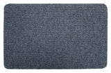 Groundsman Basic Ribbed Indoor Doormat 50 x 80cm Various Colors Blue Anthracite Dark Brown Light Grey
