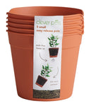 Clever Pots Gardening Seeds Seedlings Roots Easy Release Plastic Plant Pots 9.6cm Small For Indoor Outdoor Pack of 5