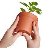 Clever Pots Gardening Seeds Seedlings Roots Easy Release Plastic Plant Pots 9.6cm Small For Indoor Outdoor Pack of 5