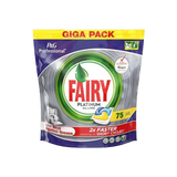 Fairy Platinim Plus All In One Lemon Giga Pack P & G & Original Dishwasher Tablets Capsules - 75 count washing Household Pack Scented Fragrance All In One for Sparkling Clean Dishes
