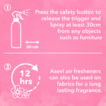 Asevi Air Freshener Room Spray Bundle For Home Room And Fabric 400ml