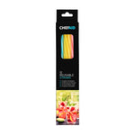 Chef Aid 12 Reusable Thick Plastic Drinking Straws, Suitable for Hot and Cold Drinks,Each Pack Contain 4 Blue, 4 Pink and 4 Yellow Straws