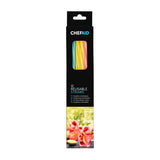 Chef Aid 12 Reusable Thick Plastic Drinking Straws, Suitable for Hot and Cold Drinks,Each Pack Contain 4 Blue, 4 Pink and 4 Yellow Straws