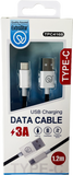 Extrastar Type C Charging Data Cable  Compatible with Most Smart Devices 1.2m Pink, Black, Blue, White