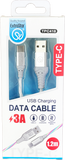 Extrastar 1.2m - 1.5m  Type-C To Type-C Compatible with iPhone 15, Samsung & USB To USB Type-C Fast Charging Data Cable Phone Accessories