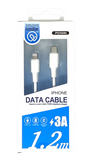 Extrastar 1.2m - 3m Iphone Lighting USB Fast Charging Cable Lightning Type C Cable For 6 7 8 X XS 11 12 13 14