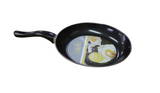 Basiks Non Stick Carbon Steel Frying Pan 25cm | Suitable For Halogen, Electric, Gas and Solid Hobs | Strong Heat-Resistant Handle  Non Stick Coating For Easy Cleaning | Kitchen Frying Pan