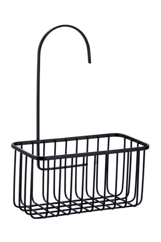 Blue Canyon Hanging Shower Caddy Single Basket No Drill Stainless Steel Bathroom Shelf Non-Rusting Storage Shelves Shower Accessory for Bathroom Organisation Shelf Shower Basket Organizer Black