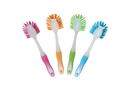 Groundsman Kitchen Washing Up Dish Cleaning Brush Soft Grip Scraper- 1x Assorted