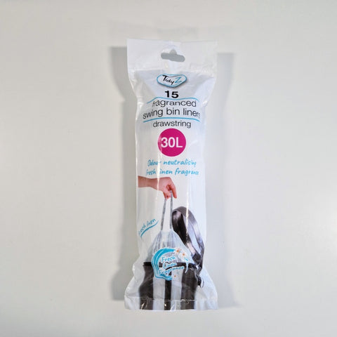 Tidyz Drawstring Fragranced Swing Bin Bags 30L Pack 15