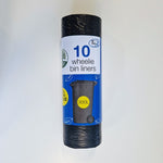 TIDY  Roll of wheelie Bin liners extra-Tuff Strong & Secure Large Dustbin Liners Tear Resistant Waste Rubbish Black Bags 300L