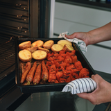 KasaBona Premium Bakeware Non Stick Baking Roasting Cooking Oven Trays - Suitable for All Types of Conventional Ovens 3 Piece Set (Small,Medium,Large)