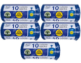 Tidyz Extra Thick Blue Rubble Sacks Builders Rubbish Waste Heavy Duty Strong Bags High Strength - Roll 10