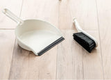 Addis Dustpan & Soft Brush Set – Linen Cream | Compact Cleaning Set