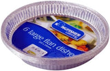 Large Aluminium Foil Flan Pan Tray Dish Bake Oven Cook BBQ Buffet 6 - 30 Dishes