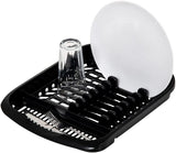 1. SEO-Optimized Product Title Addis Compact Plastic Dish Draining Rack | 33 x 39.5 x 6 cm Soft Black Cutlery & Plate Drainer Board | Kitchen Countertop Sink Organiser & Drying Tray Tray
