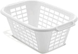 Addis Rectangular Laundry Basket Washing Clothes Storage White Plastic 40L
