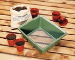 Garden Sieve Plastic Fine Mesh Sieve Green Mesh Stone Debris Sifter Riddle Riddler Soil