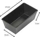 Chef Aid Non-Stick 2lb Loaf Tin, 900g Traditional Rectangular Bread pan Ideal for Bread, Loaves, Cakes,Black