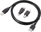 Ross 5-in-1 USB Connection Cable Kit, Black