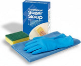 Sugar Soap Set 450g –Wall Cleaner & Painting Preparation Solution Multi-Surface Cleaner & Degreaser Removes Grease Grime | Concentrate with CleaningCloth, Sponge & Gloves