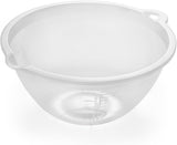 Addis Plastic Mixing Bowl Food Preparation Kitchen Salad Bowl Clear 3 Litre