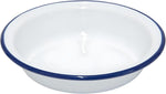 Falcon Pie Dishes Round - Traditional White Blue Trim Round Pie Dishes, 18cm, 20cm, 22cm