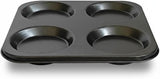 4-Cup Yorkshire Pudding Tray - Non-Stick Coating Carbon Steel Baking Pan –  Oven Tray Ideal for Yorkshire Puddings, Muffins, Cupcakes & Mini Cakes