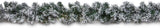 9ft Premier Christmas Flocked Woodcote Garland Wreath Decorations 2.7m