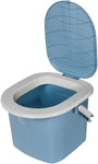 Portable Toilet Bucket Camping WC Festival Travel Detachable Seat Lid 15.5L