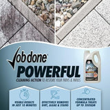 Job Done Path & Patio Cleaner Concentrate Dirt Algae And Stains Remover 2.5Litre