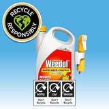 Weedol Rapid WeedKiller Weed Control Ready To Use Treats 100m2 Manual Spray 3L