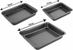 KasaBona Premium Bakeware Non Stick Baking Roasting Trays Pan Tin 3 Piece Set