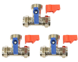 Securplumb CP 15mm x 15mm x 3/4 Inch BSP Washing Machine Tee Tap Valve